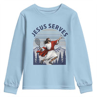 Christian Tennis Lover Gift Youth Sweatshirt Funny Christian Gift - Wonder Print Shop