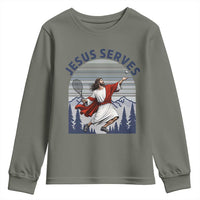 Christian Tennis Lover Gift Youth Sweatshirt Funny Christian Gift - Wonder Print Shop