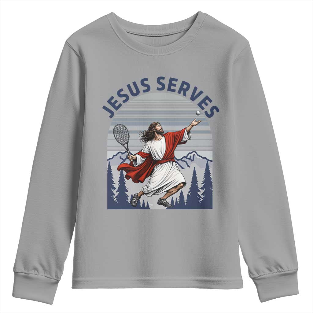 Christian Tennis Lover Gift Youth Sweatshirt Funny Christian Gift - Wonder Print Shop