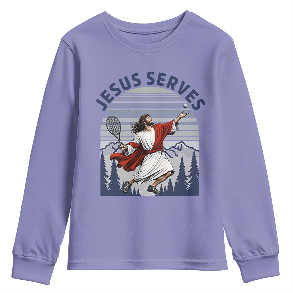 Christian Tennis Lover Gift Youth Sweatshirt Funny Christian Gift - Wonder Print Shop