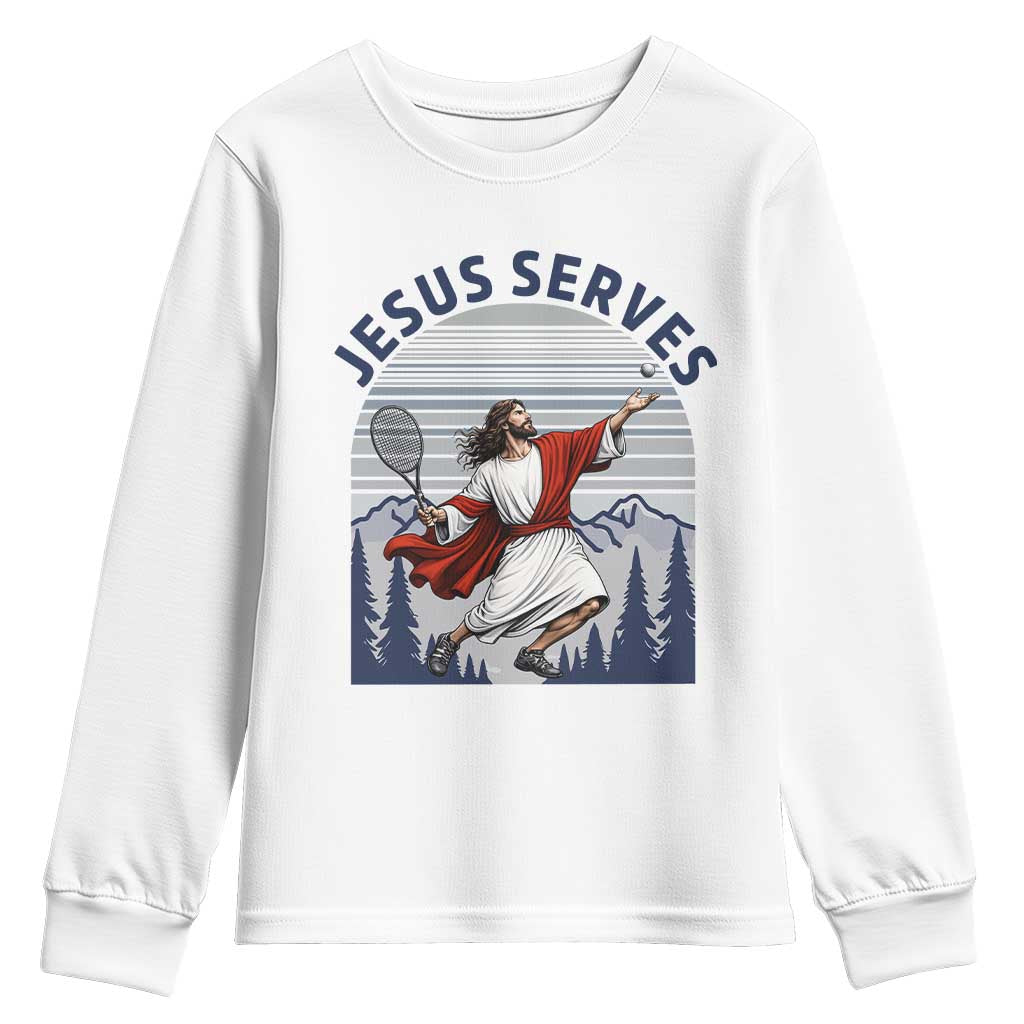 Christian Tennis Lover Gift Youth Sweatshirt Funny Christian Gift - Wonder Print Shop