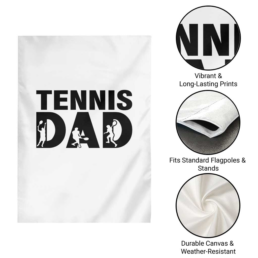 Funny Tennis Dad Life Garden Flag Sport Lover Gift - Wonder Print Shop