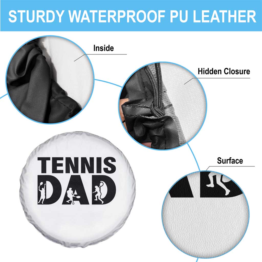 Funny Tennis Dad Life Spare Tire Cover Sport Lover Gift - Wonder Print Shop