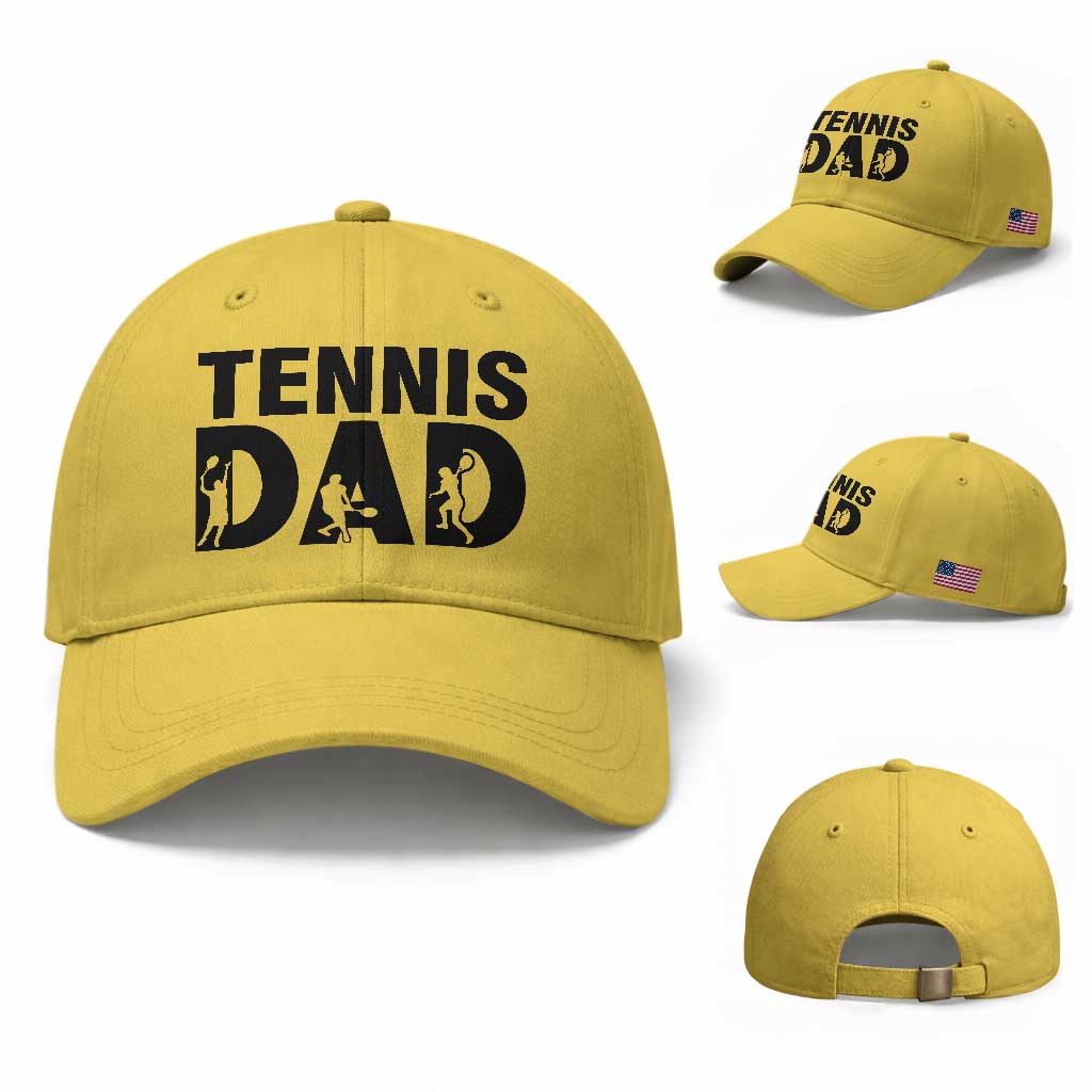 Funny Tennis Dad Life Baseball Cap Sport Lover Gift
