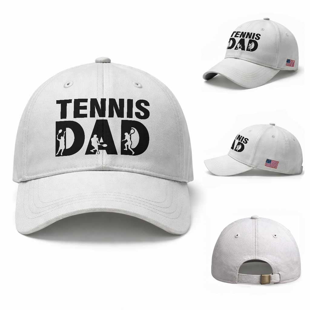 Funny Tennis Dad Life Baseball Cap Sport Lover Gift