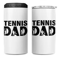 Funny Tennis Dad Life 4 in 1 Can Cooler Tumbler Sport Lover Gift - Wonder Print Shop