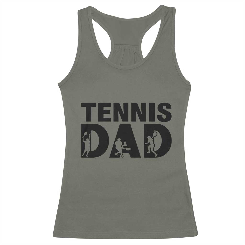 Funny Tennis Dad Life Racerback Tank Top Sport Lover Gift - Wonder Print Shop