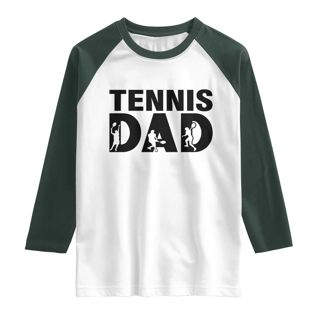 Funny Tennis Dad Life Raglan Shirt Sport Lover Gift - Wonder Print Shop