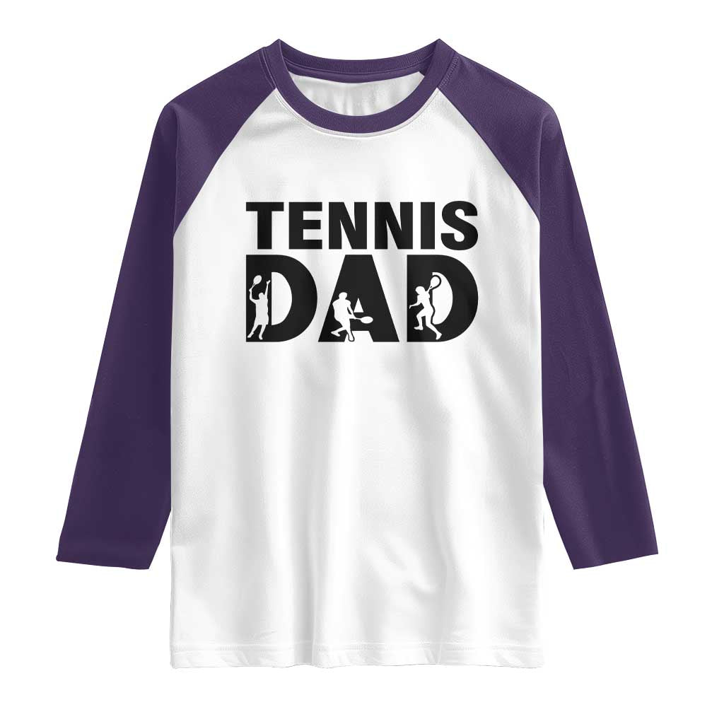 Funny Tennis Dad Life Raglan Shirt Sport Lover Gift - Wonder Print Shop