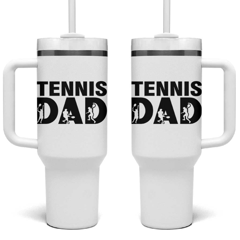 Funny Tennis Dad Life Tumbler With Handle Sport Lover Gift - Wonder Print Shop