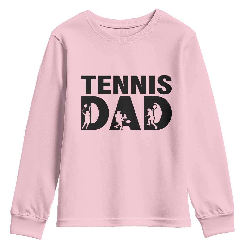 Funny Tennis Dad Life Youth Sweatshirt Sport Lover Gift - Wonder Print Shop