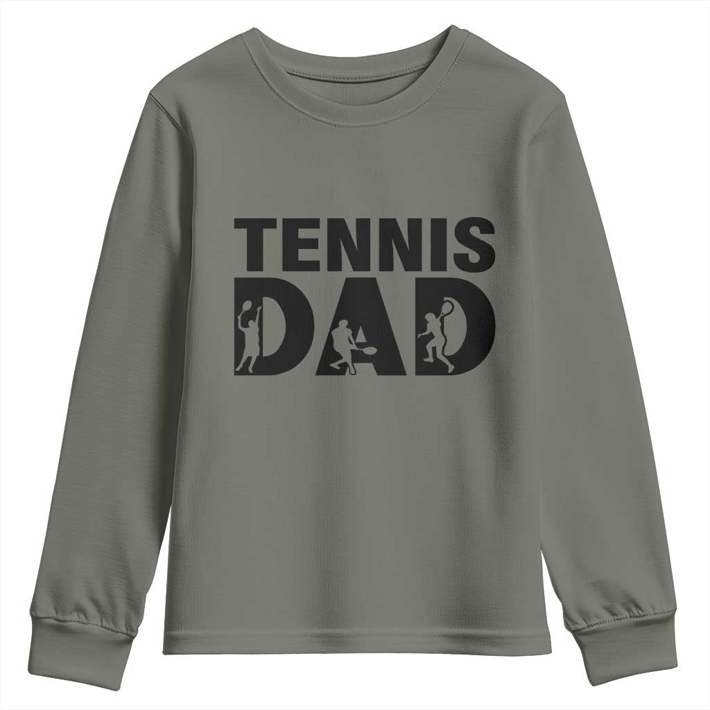Funny Tennis Dad Life Youth Sweatshirt Sport Lover Gift - Wonder Print Shop
