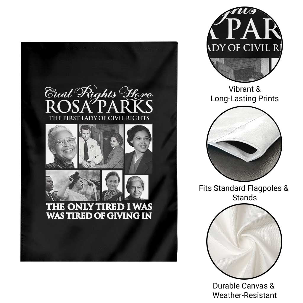 Rosa Parks Mother Of The Civil Rights Movement Garden Flag Black History Salutes
