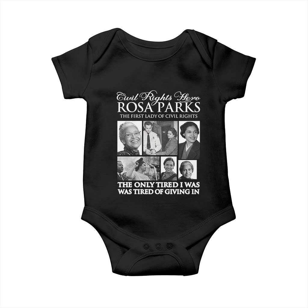 Rosa Parks Mother Of The Civil Rights Movement Baby Onesie Black History Salutes