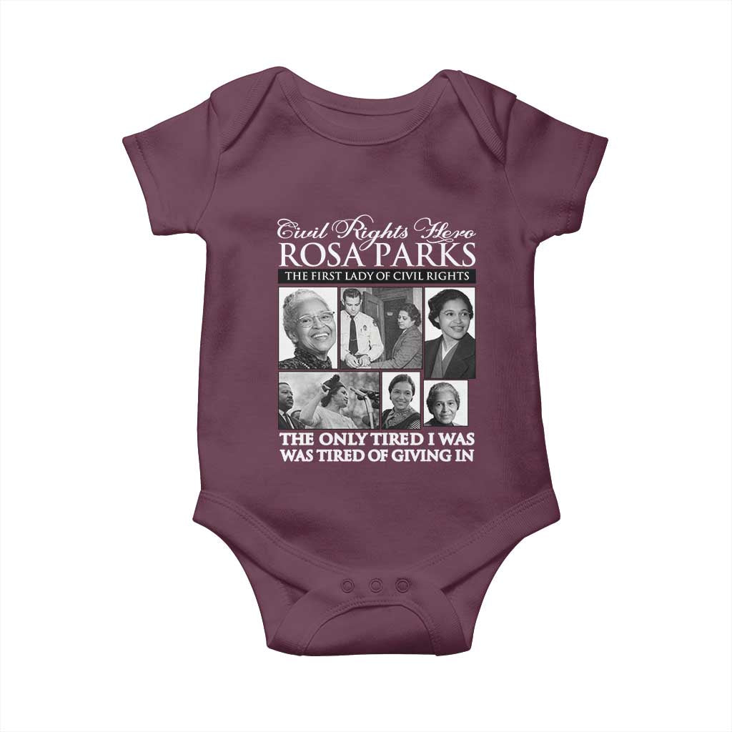 Rosa Parks Mother Of The Civil Rights Movement Baby Onesie Black History Salutes