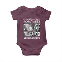 Rosa Parks Mother Of The Civil Rights Movement Baby Onesie Black History Salutes