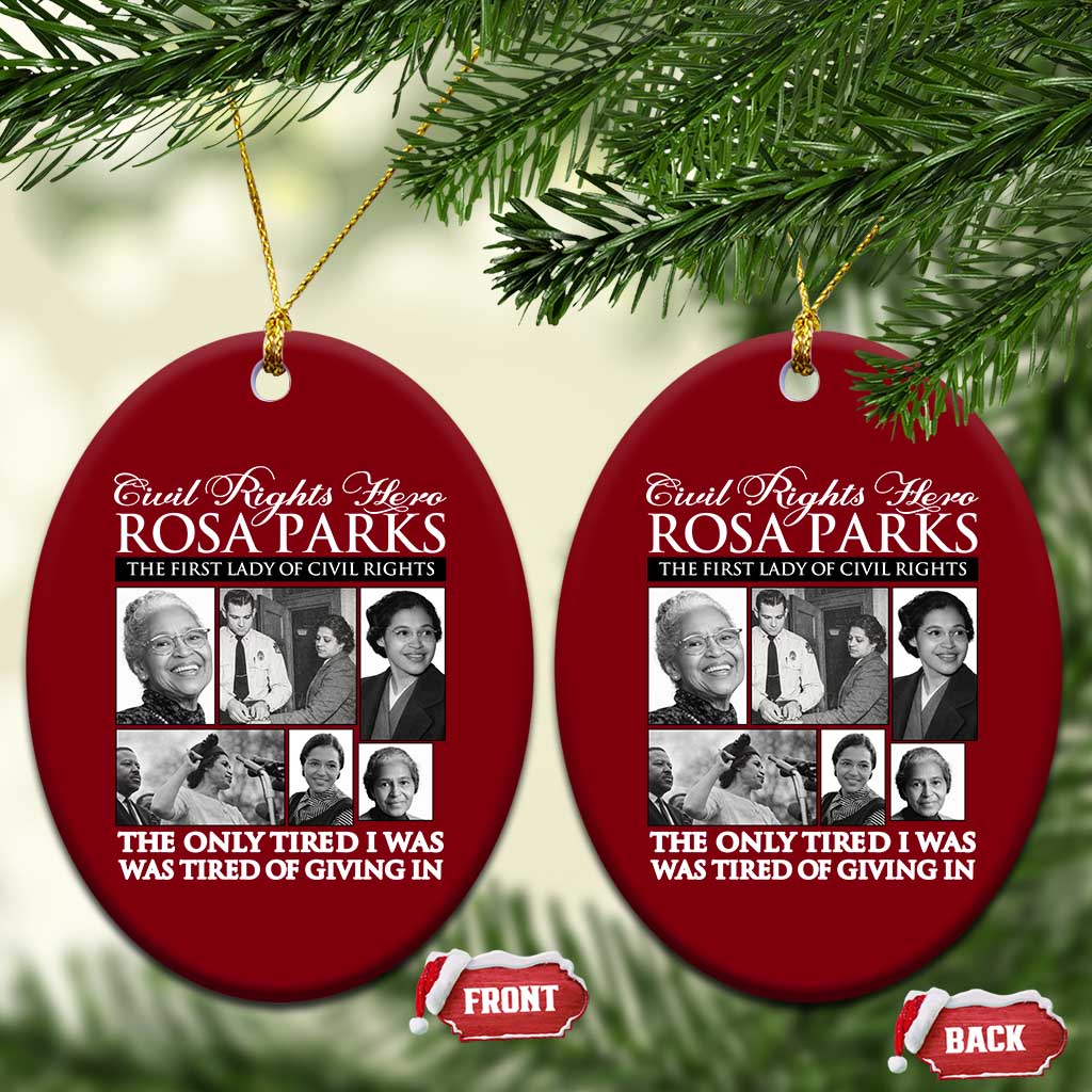 Rosa Parks Mother Of The Civil Rights Movement Ceramic Ornament Black History Salutes