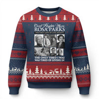 Rosa Parks Mother Of The Civil Rights Movement Ugly Christmas Sweater Black History Salutes