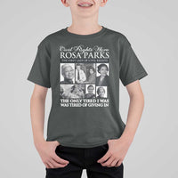 Rosa Parks Mother Of The Civil Rights Movement T Shirt For Kid Black History Salutes