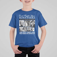 Rosa Parks Mother Of The Civil Rights Movement T Shirt For Kid Black History Salutes