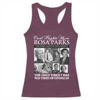 Rosa Parks Mother Of The Civil Rights Movement Racerback Tank Top Black History Salutes