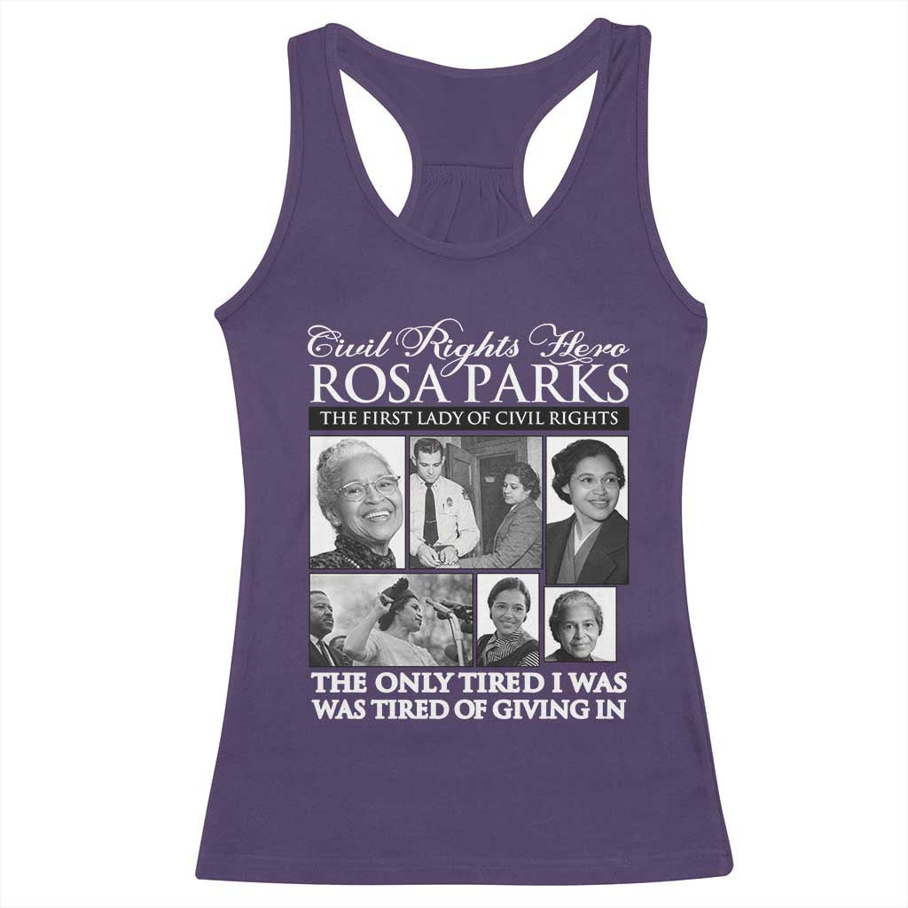 Rosa Parks Mother Of The Civil Rights Movement Racerback Tank Top Black History Salutes