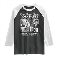 Rosa Parks Mother Of The Civil Rights Movement Raglan Shirt Black History Salutes