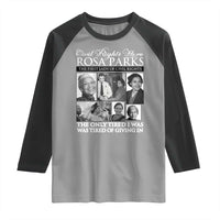 Rosa Parks Mother Of The Civil Rights Movement Raglan Shirt Black History Salutes