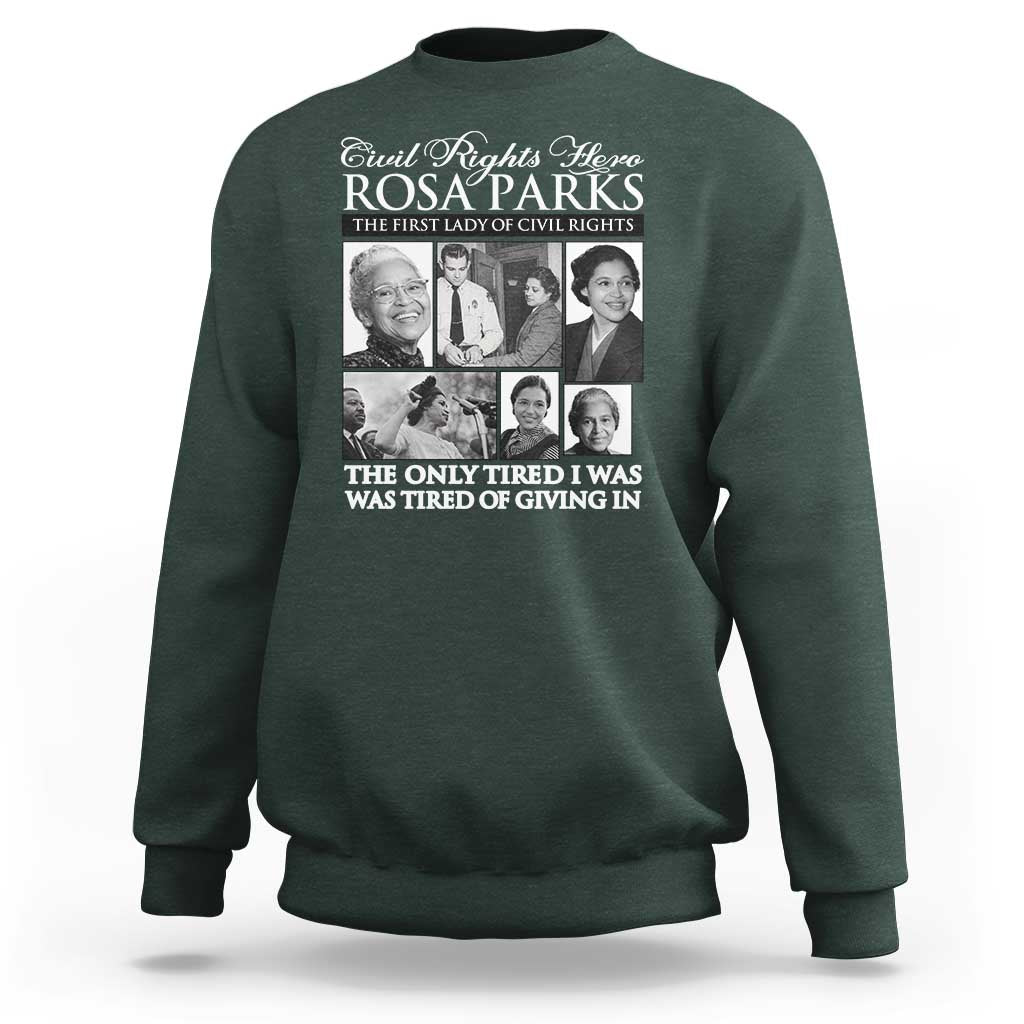 Rosa Parks Mother Of The Civil Rights Movement Sweatshirt Black History Salutes