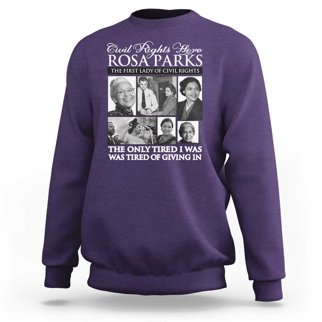 Rosa Parks Mother Of The Civil Rights Movement Sweatshirt Black History Salutes