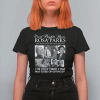 Rosa Parks Mother Of The Civil Rights Movement T Shirt For Women Black History Salutes