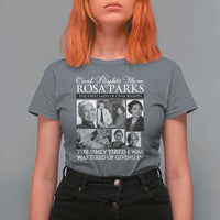 Rosa Parks Mother Of The Civil Rights Movement T Shirt For Women Black History Salutes