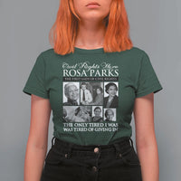 Rosa Parks Mother Of The Civil Rights Movement T Shirt For Women Black History Salutes
