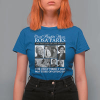 Rosa Parks Mother Of The Civil Rights Movement T Shirt For Women Black History Salutes