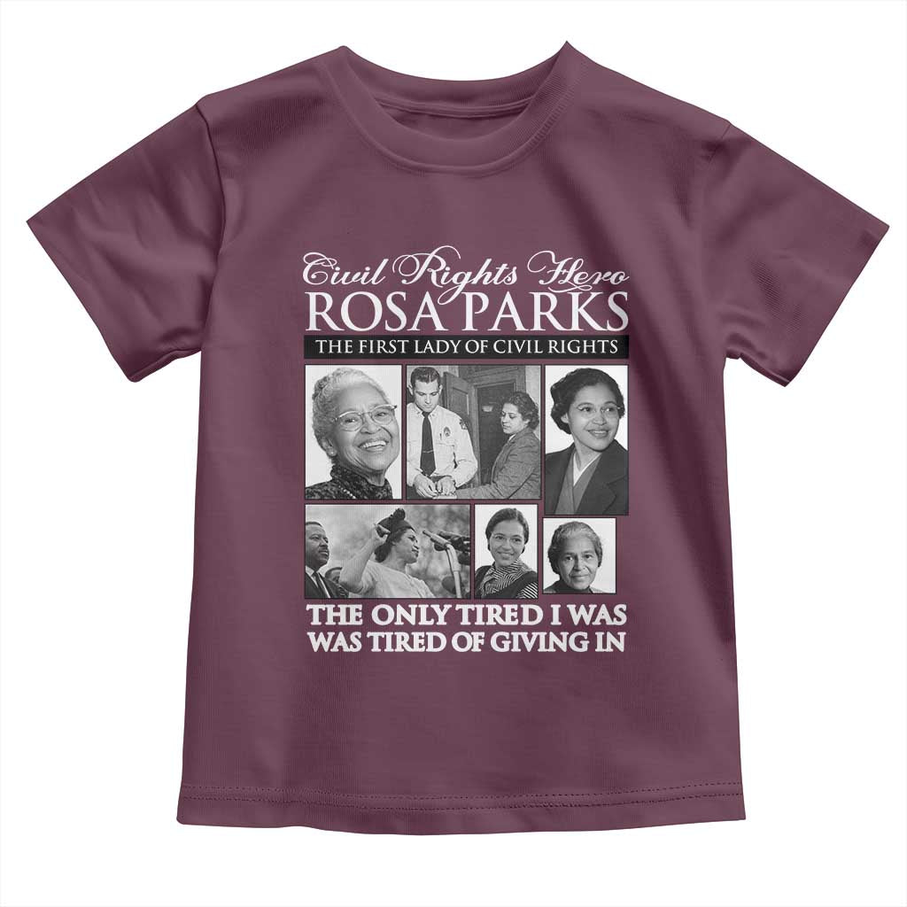 Rosa Parks Mother Of The Civil Rights Movement Toddler T Shirt Black History Salutes