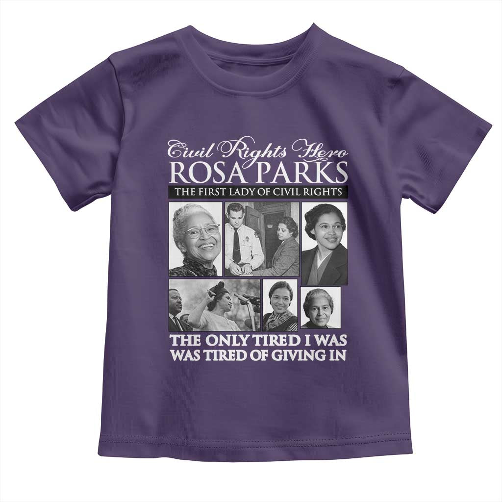 Rosa Parks Mother Of The Civil Rights Movement Toddler T Shirt Black History Salutes