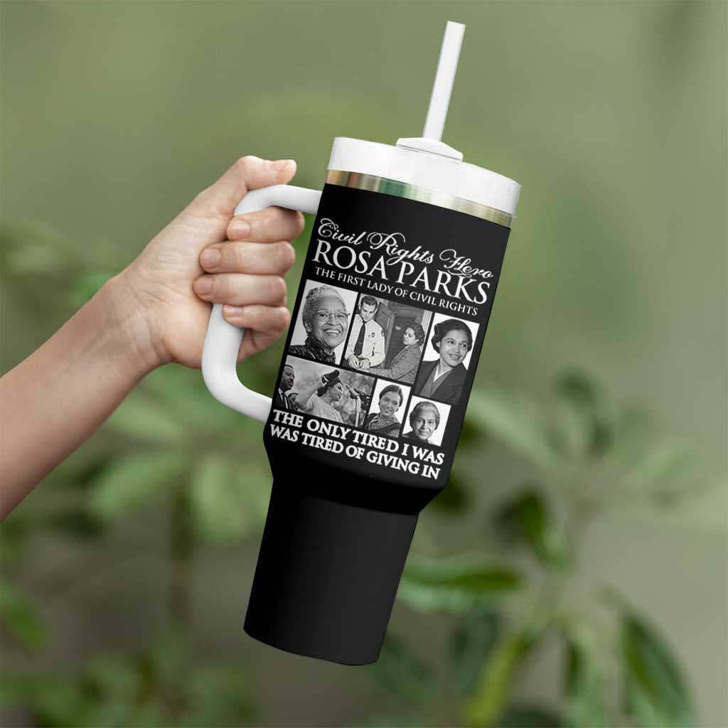 Rosa Parks Mother Of The Civil Rights Movement Tumbler With Handle Black History Salutes