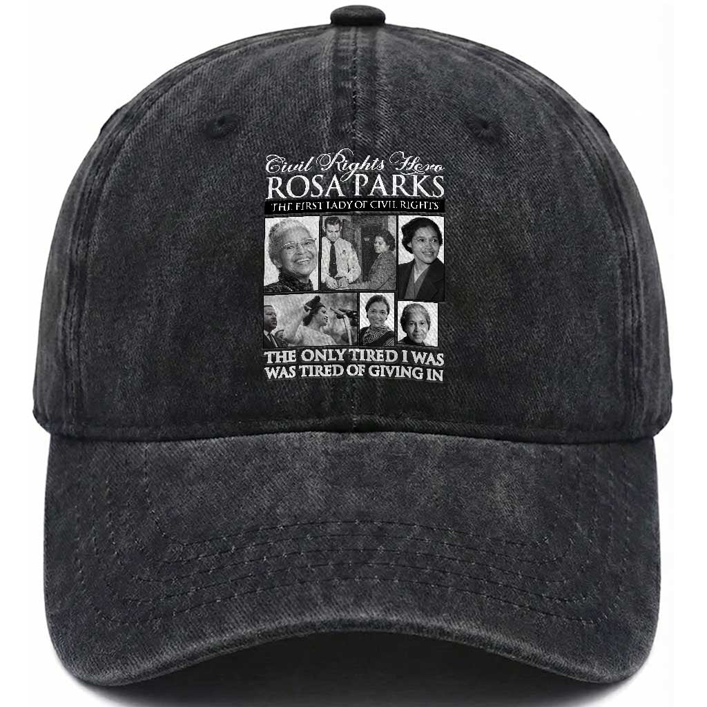 Rosa Parks Mother Of The Civil Rights Movement Washed Cotton Baseball Cap Black History Salutes