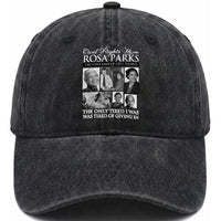 Rosa Parks Mother Of The Civil Rights Movement Washed Cotton Baseball Cap Black History Salutes