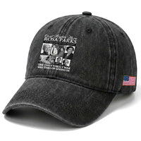 Rosa Parks Mother Of The Civil Rights Movement Washed Cotton Baseball Cap Black History Salutes