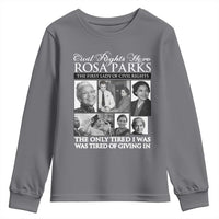 Rosa Parks Mother Of The Civil Rights Movement Youth Sweatshirt Black History Salutes