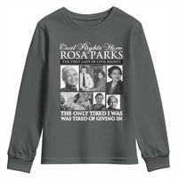 Rosa Parks Mother Of The Civil Rights Movement Youth Sweatshirt Black History Salutes