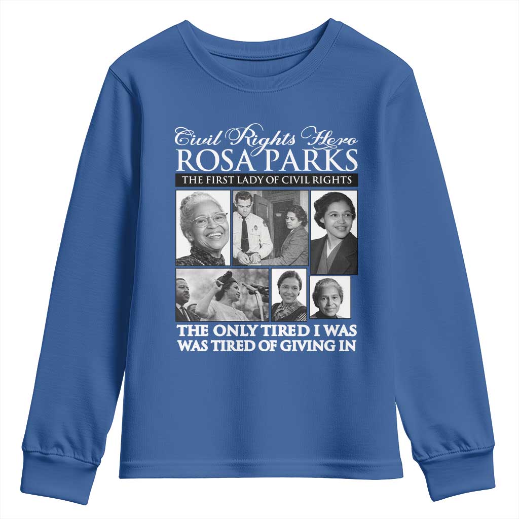 Rosa Parks Mother Of The Civil Rights Movement Youth Sweatshirt Black History Salutes