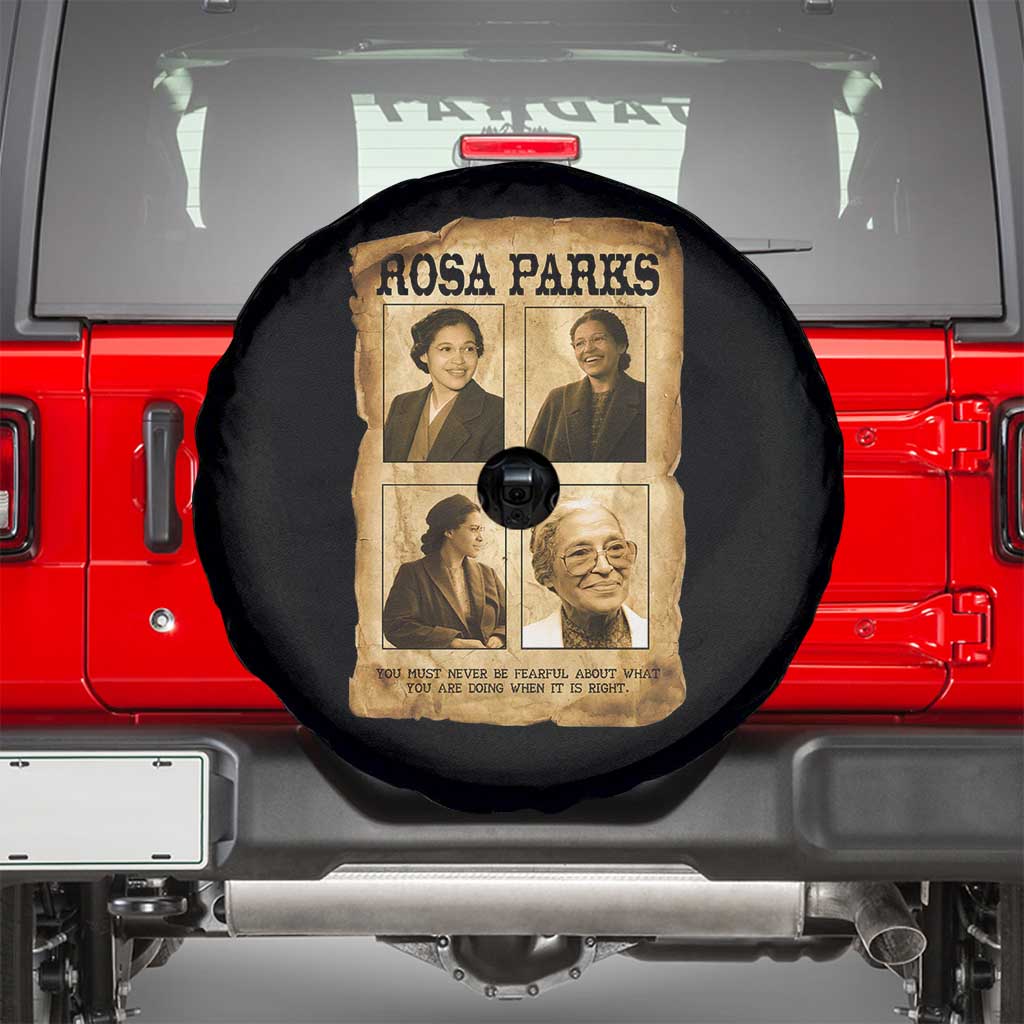Vintage Rosa Parks Spare Tire Cover Courage And Justice Quote