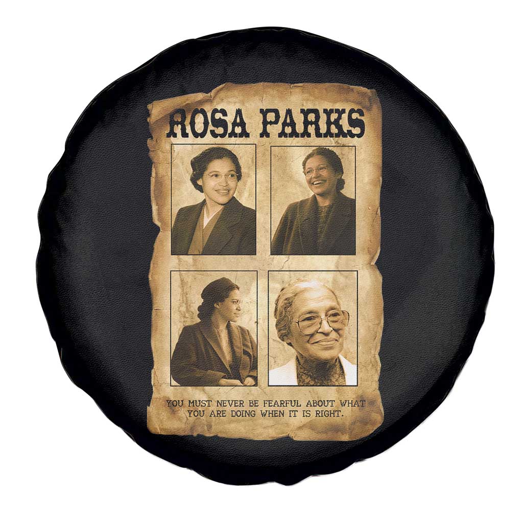 Vintage Rosa Parks Spare Tire Cover Courage And Justice Quote