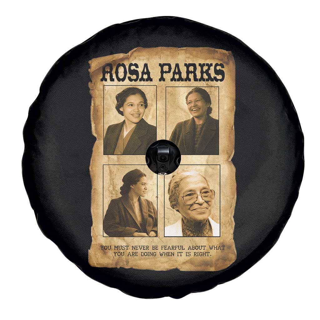 Vintage Rosa Parks Spare Tire Cover Courage And Justice Quote