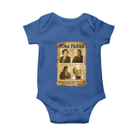 Vintage Rosa Parks Baby Onesie Courage And Justice Quote