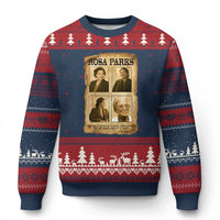 Vintage Rosa Parks Ugly Christmas Sweater Courage And Justice Quote
