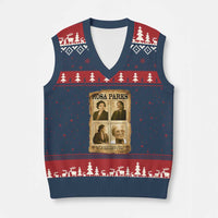 Vintage Rosa Parks V-Neck Knit Sweater Vest Courage And Justice Quote