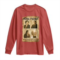 Vintage Rosa Parks Long Sleeve Shirt Courage And Justice Quote